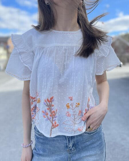 Blusa Bordados Place Du Soleil