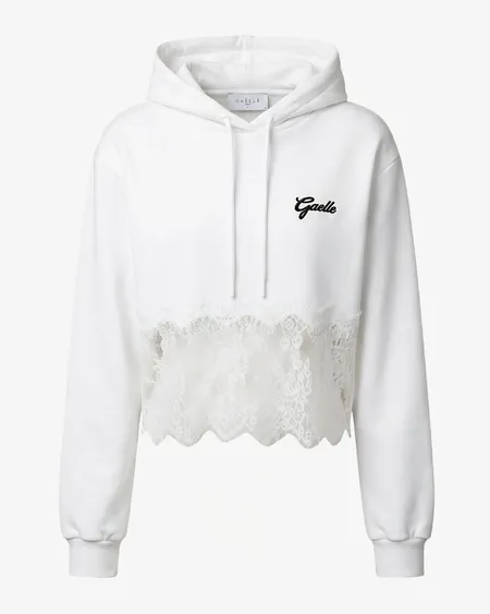 Sudadera Blanca Encaje Gaëlle