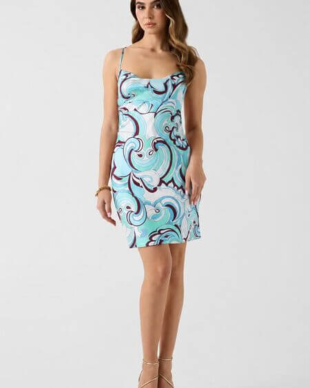 Vestido Estampado Corto Guess By Marciano