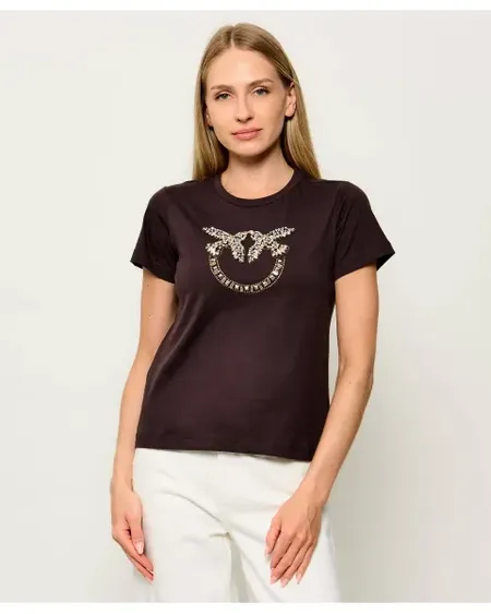 Camiseta Quentin Chocolate Pinko