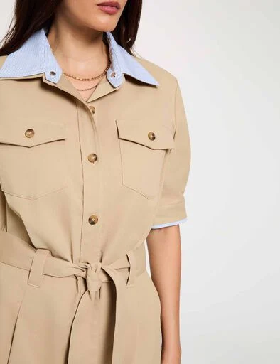 robe-courte-col-a-revers-beige-femme-vue4-32536311068861043