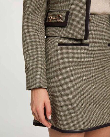 Falda Corta De Tweed Jpopa Morgan De Toi