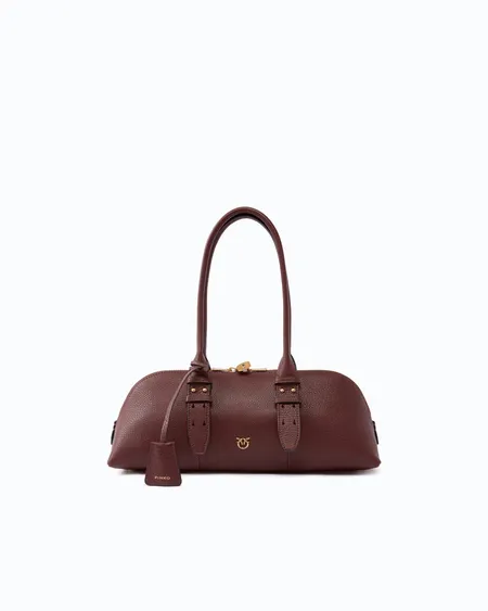 Bolso Bowling Horizontal Castaño Intenso Pinko