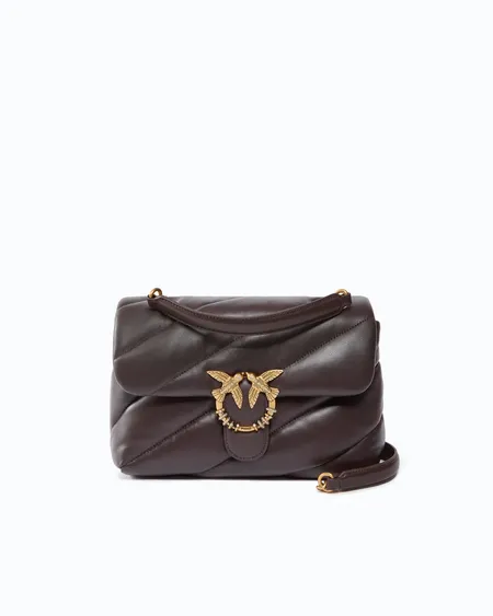Bolso Puff Classic New Buckle Marrone Pinko