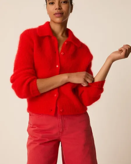 Cárdigan Alpolo Rouge Des Petits Hauts