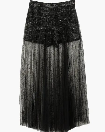 Falda Bouclé Tul Twinset