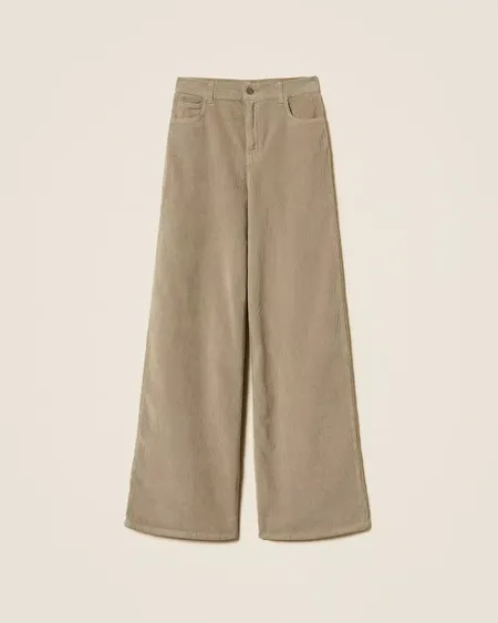 Pantalón Amplio Pana Twinset