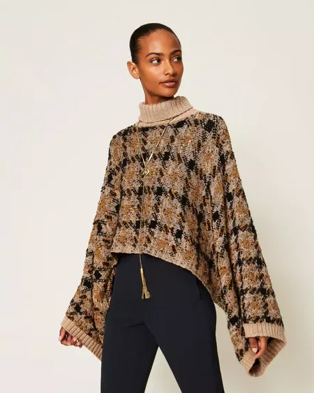 Capa Punto Cuadros Twinset