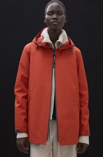 Chaqueta Diluvio Dark Orange Ecoalf