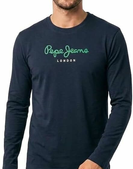 Camiseta Eggo Long Navy Pepe Jeans