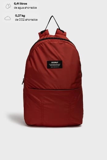 Mochila Plegable Pacho Burned Red Ecoalf