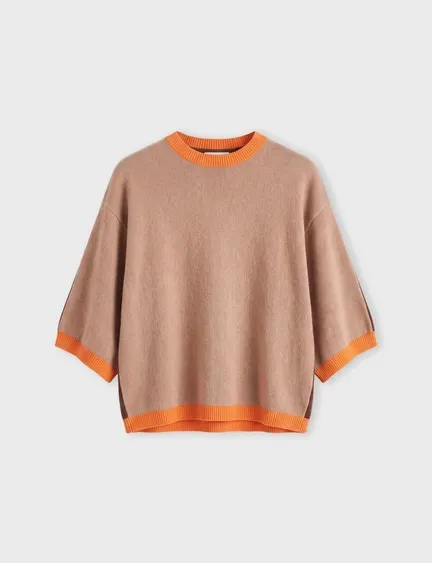 Jersey Bettina Coffee Orange Absolut Cashmere