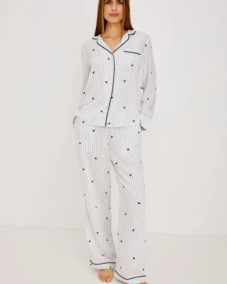 Pijama Luna Striped Onyx Rails