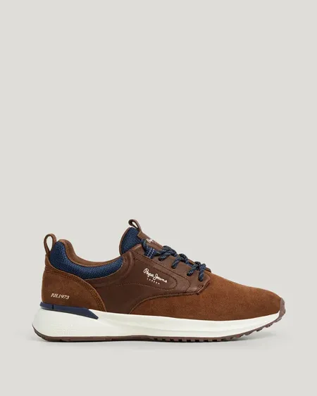 Zapatillas Ante Con Piel Pepe Jeans