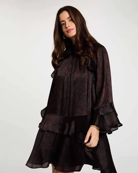 Vestido Corto Fluido Ropsa Morgan De Toi