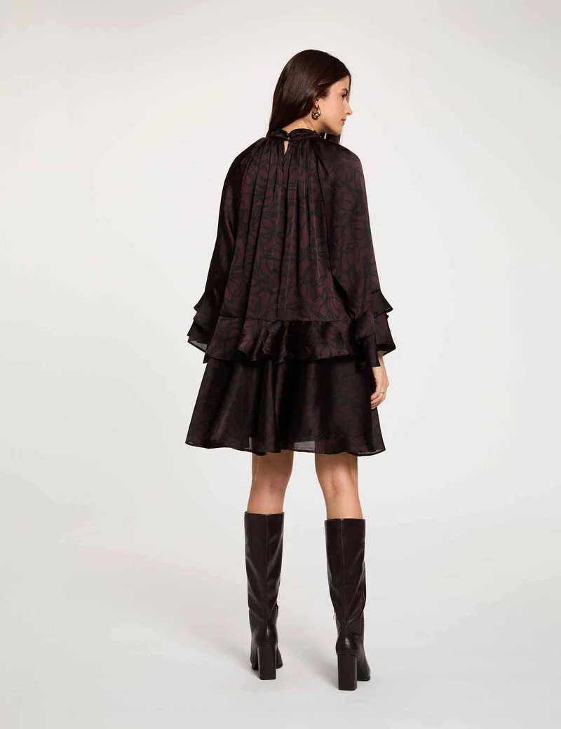 robe-courte-col-montant-multicolore-femme-vue6-32536311068800900
