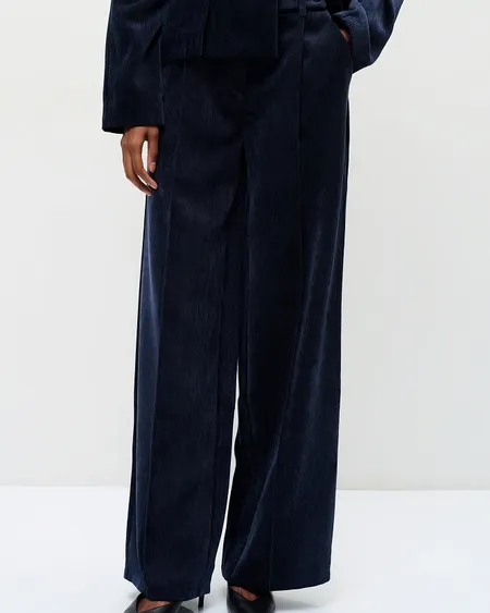 Pantalon Plisado Con Efecto Rerciopelo Bsb