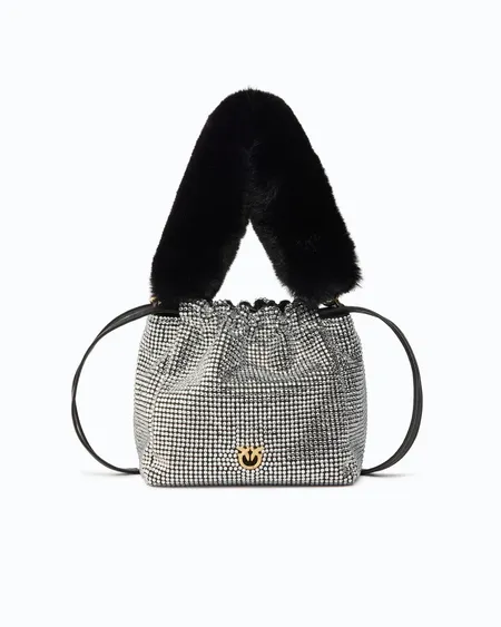 Bolso Pouch Full Nero Limousine Pinko