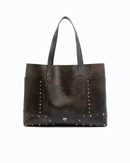 Tote Bag Studs Patch Cloud Pinko