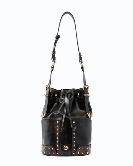 Bolso Bucket Mini Patch Cloud Pinko