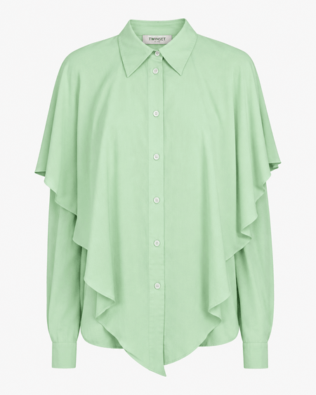 Camisa Volante Green Pastel Twinset