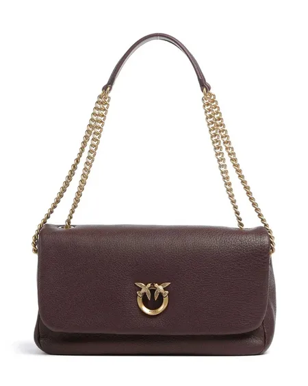 Bolso Click Soft Horizontal Castaño Intenso Pinko
