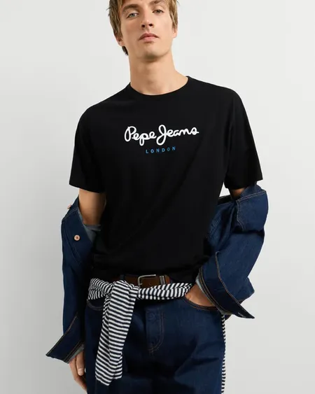 Camiseta Eggo N Black Pepe Jeans