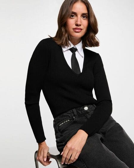Jersey Cuello Camisa Mcravat Morgan De Toi