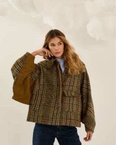 Chaqueta Capa Cuadros Souvenir
