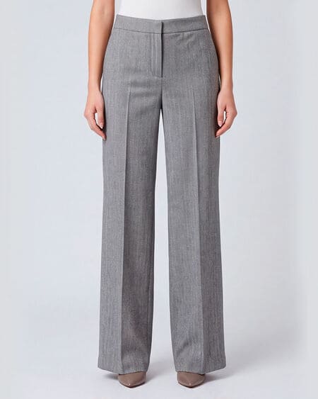 Pantalón Pierna Ancha Gris Twinset